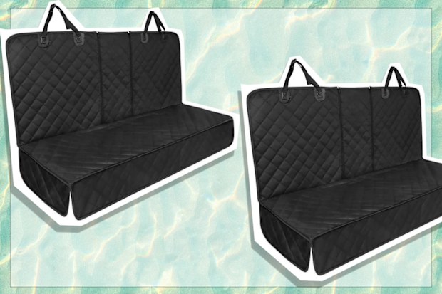 9PR: Dog Car Seat Cover Waterproof Back Seat Protector with Mesh Visual Window Scratchproof Nonslip Hammock for Pets