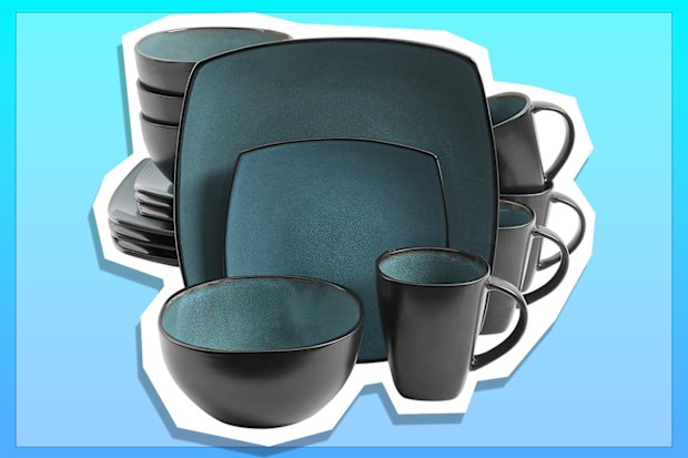 Gibson Elite Soho Lounge 16 Piece Reactive Glaze Dinnerware Set