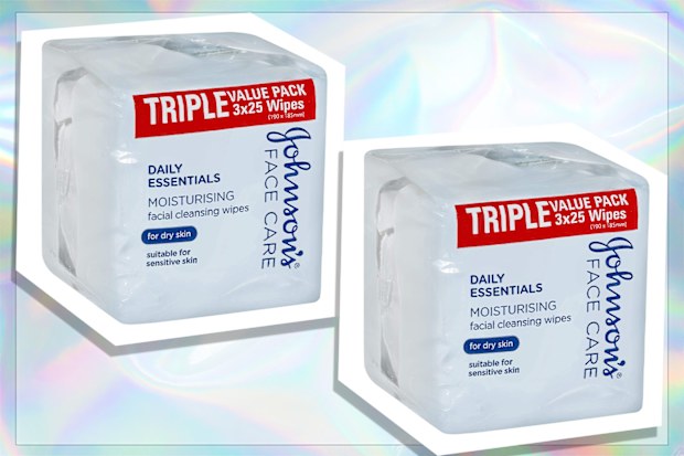 JOHNSON'S Daily Essentials Facial Wipes Moisturising