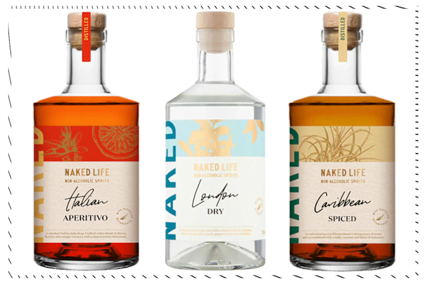 9PR: Naked Life London Dry, Caribbean Spiced and Italian Aperitivo, 700mL