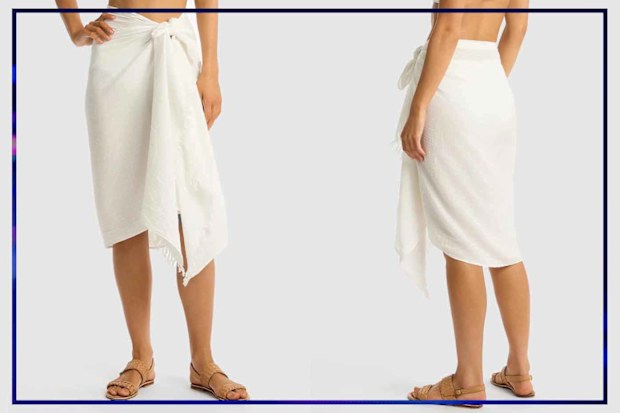 9PR: Sea Level Australia Sunset Frayed Sarong