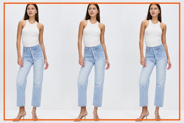 9PR: Ribcage Straight Ankle Jeans