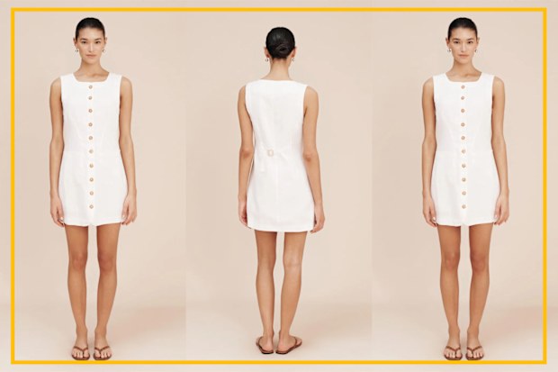 9PR: Emma Button Down Mini Dress from Posse