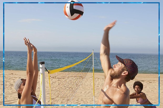 9PR: Franklin Volleyball Net Set.