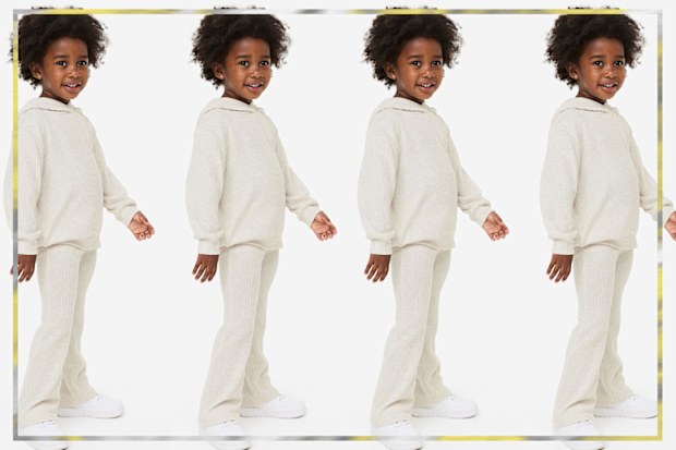 9PR: H&M 2-Piece Hoodie & Leggings Set, Light Beige