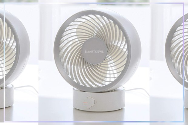 9PR: SmartDevil USB Desk Fan, White