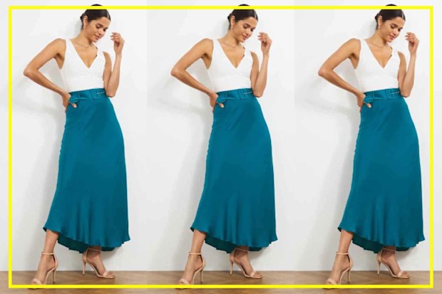 9PR: Atmos&Here Bode Belted Midi Skirt