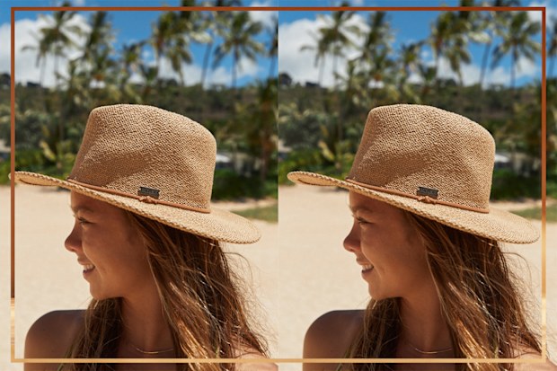 9PR: Womens Early Sunset Straw Sun Hat