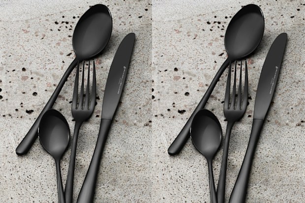 9PR: Maxwell & Williams Leveson 24-Piece Cutlery, Black