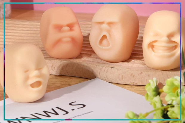 9PR: Poen Human Face Stress Ball, 4-Pack