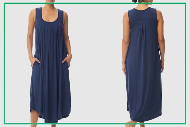 9PR: Papinelle Kate Modal Soft Pleat Front Maxi Nightie