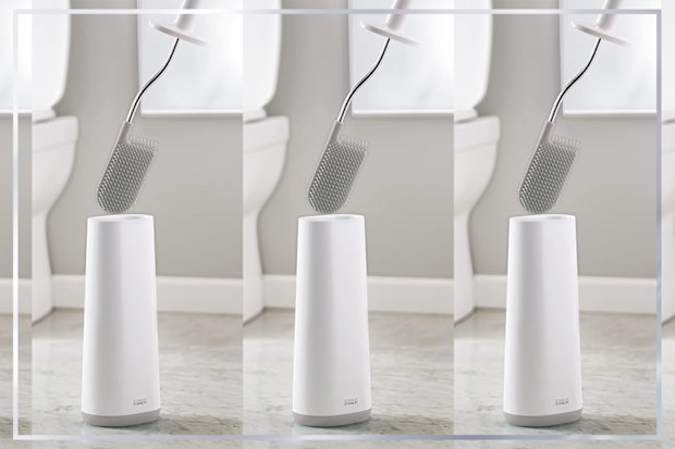9PR: Joseph Joseph Flex Smart Hygienic Silicone Toilet Brush with Holder