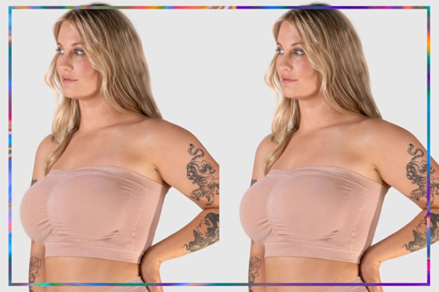 9PR: Full Bust Bamboo Strapless Bra