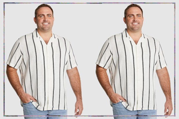 9PR: Palmdale Viscose Linen Striped Shirt