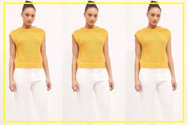 9PR: Aere Open Knit Top