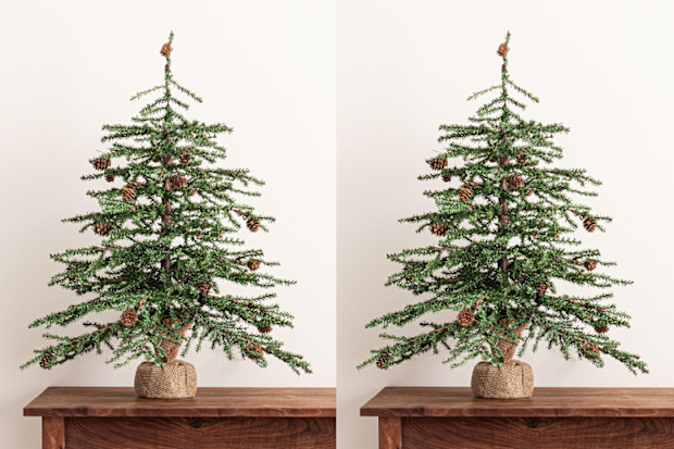 9PR: Vickerman Caramel Pine Artificial Christmas Tree