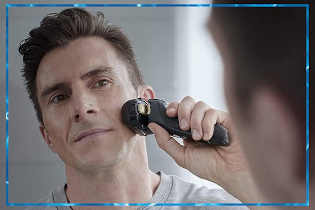 9PR: Panasonic Rechargeable 5-Blade Wet/Dry Shaver with Pop-Up Trimmer and Auto-Cleaning System
