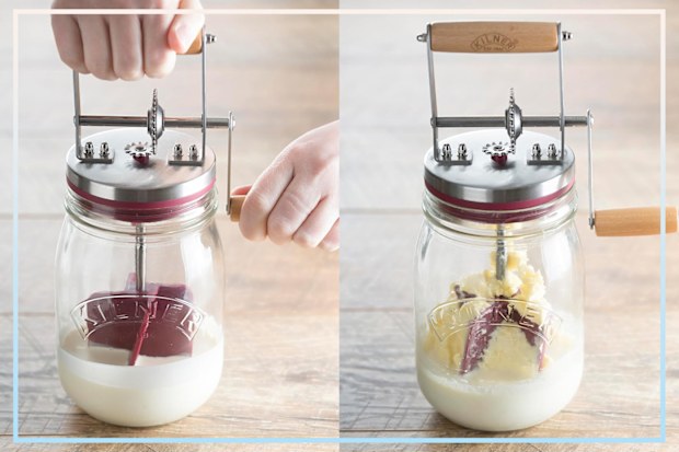 9PR: Kilner Glass Butter Churner