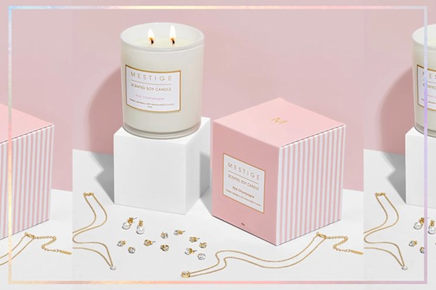 9PR: Mestige Pink Champagne Candle