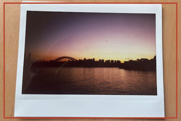9PR: Sydney Harbour Bridge taken on Instax Wide 400