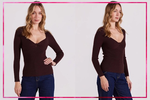 9PR: Selena Twist Knit Top