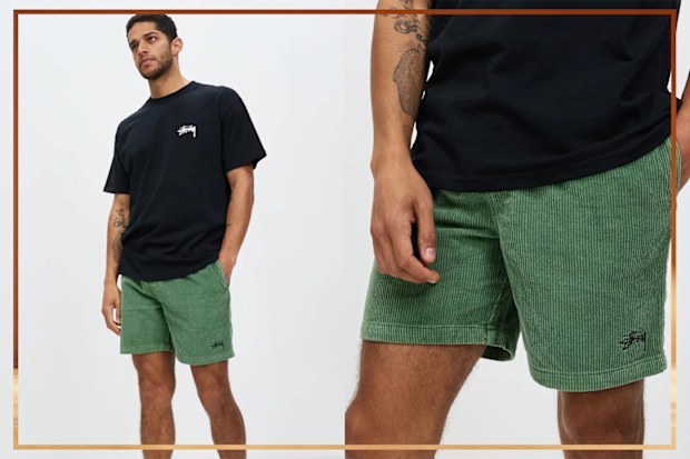 9PR: Stussy Wide Wale Cord Beach Shorts