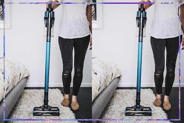 9PR: Shark Cordless Vacuum With Self Cleaning Brushroll, IZ102, Blue