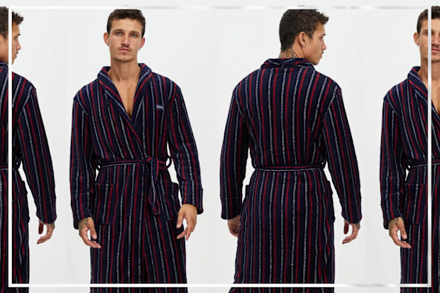 9PR: Ben Sherman Lawrence Robe, Navy Stripe