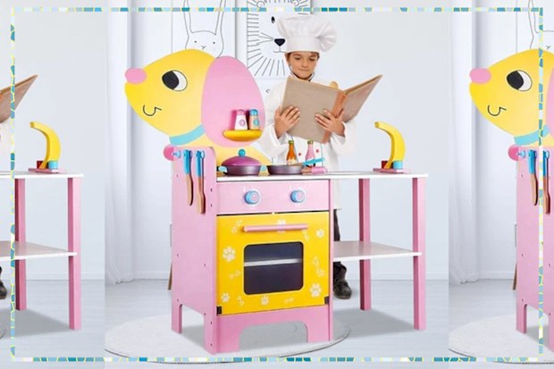 9PR: Ekkio Wooden Pet Dog Kitchen Playset