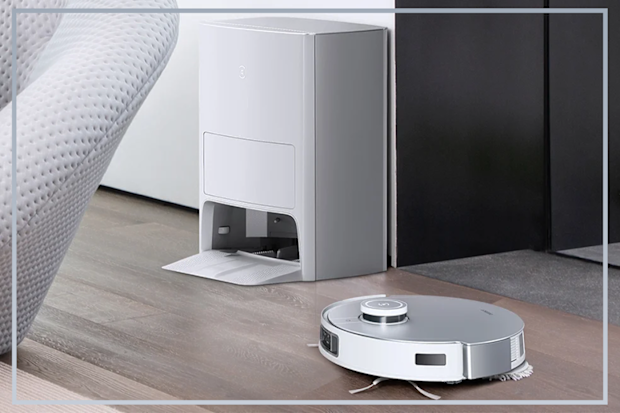 9PR: ECOVACS DEEBOT X1 OMNI Robot Vacuum Cleaner with Auto Clean and Auto Empty, White