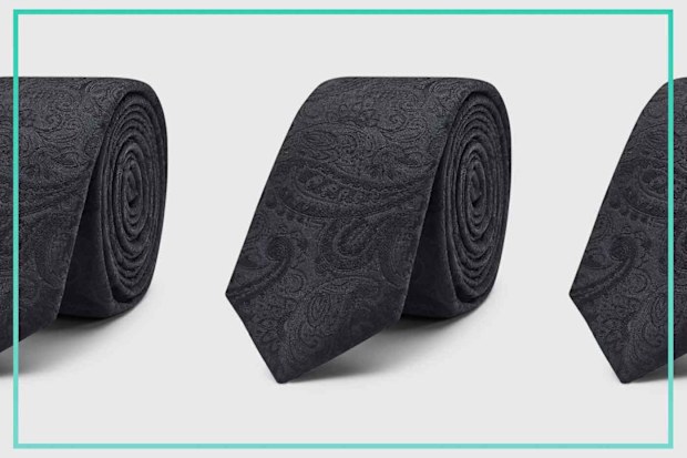 9PR: Politix Silk Self Paisley Tie