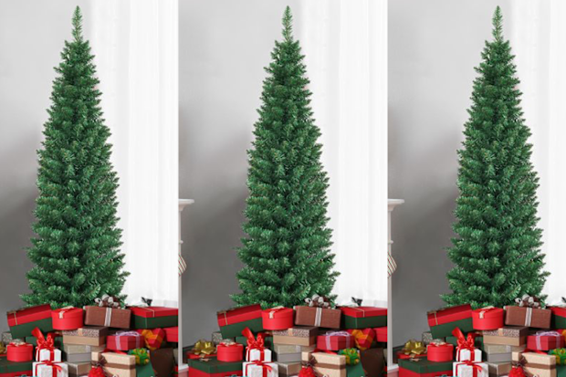 9PR: Costway Pencil Slim Christmas Tree