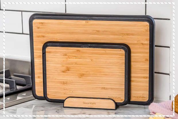 9PR: Dreamfarm Fledge Bamboo 2-Piece Double-Sided Cutting Boards