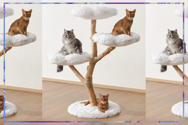 9PR: Michu Fluffy Blossom Cat Tree