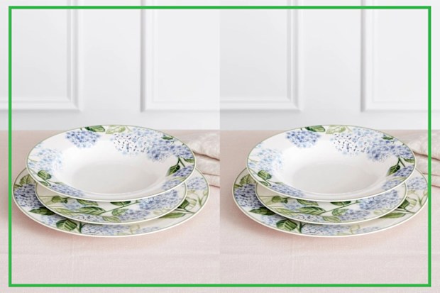 9PR: Heritage Hydrangea 12pc Dinner Set