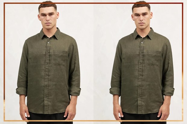 9PR: Aere Long Sleeve Linen Shirt.
