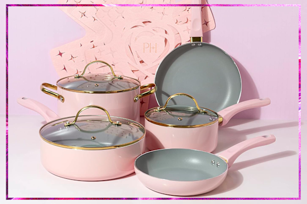 9PR: Paris Hilton 12-Piece Non-Stick Pots and Pans Set