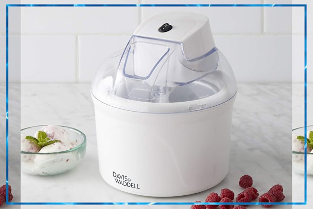 9PR: Davis & Waddell Electric Ice Cream Maker, White