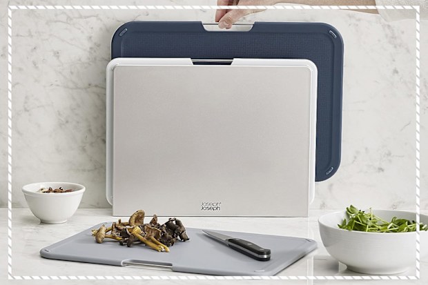 9PR: Joseph Joseph Nest 3-Piece Chopping Board Set, Grey