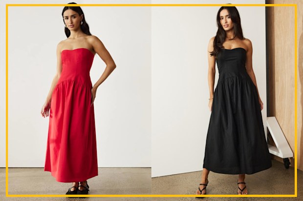 9PR: Atmos&Here Sunny Drop Waist Midi Dress