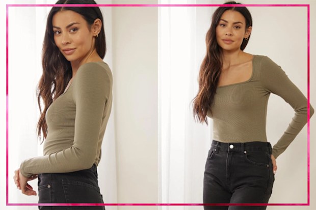 9PR: Zoey Long Sleeve Rib Tee