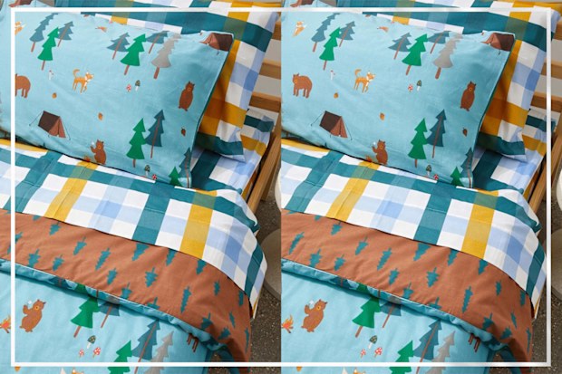 9PR: Cotton On Kids Rusty Aqua Woodland Quilt Set