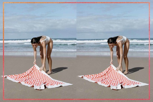 9PR: Baina Check Print Towel.