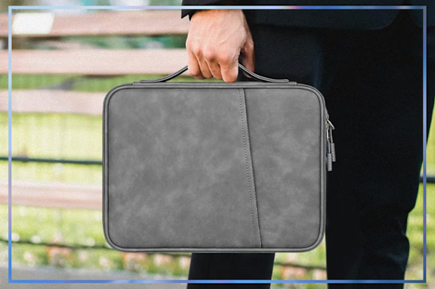 9PR: Lacdo Tablet Bag for Apple iPad, Dark Grey