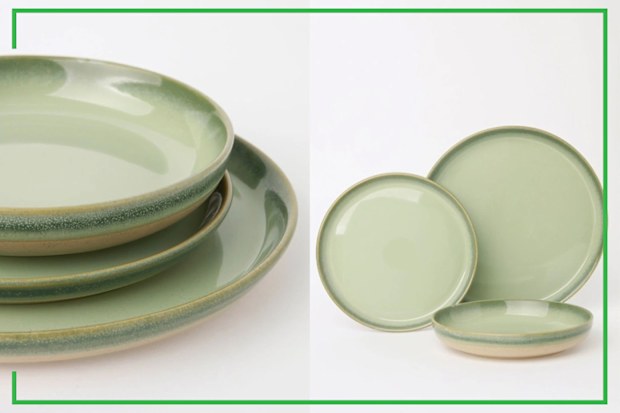 9PR: Australian House & GardenEsperance Celadon Wiped Edge 12pc Dinner Set