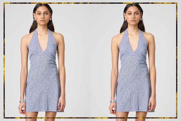 9PR: Glassons Linen Blend Halter Mini Dress