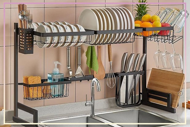 9PR: Kinsdan Dish Rack Over Sink