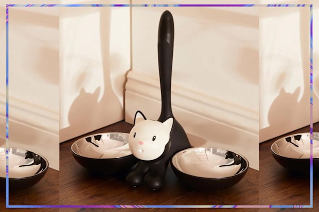 9PR: Alessi Tigrito Cat Bowl, Black