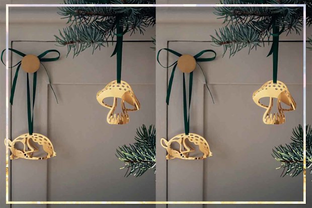 9PR: Georg Jensen 2023 Christmas Collectible, Mushroom Holiday Ornament