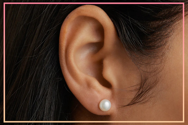 9PR: By Charlotte Sterling Silver Floating On Air Pearl Stud Earring